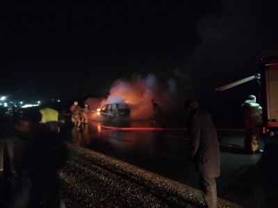 Возгорание автомобиля произошло в Очамчыре