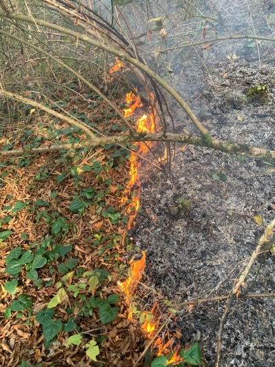 Сотрудники ПСЧ по охране Гулрыпшского района ликвидировали природный пожар