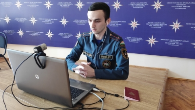 Курсанты вузов МЧС России защитили дипломные работы на отлично. Защита проходила в МЧС Абхазии с применением дистанционных электронных технологий