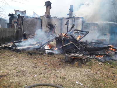 Пожар в селе Бзыпта
