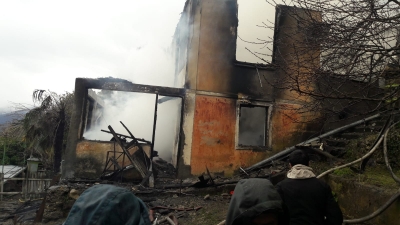 Пожар в Гагре