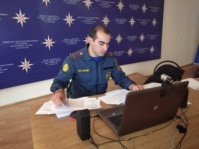 В Министерстве по чрезвычайным ситуациям Республики Абхазия дистанционно защитили дипломы четверо абхазских магистров Академии Государственной противопожарной службы МЧС России