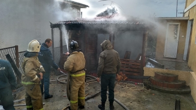 В Сухуме загорелась пацха