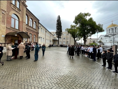 В сухумской средней школе №3 прозвучала учебная пожарная тревога