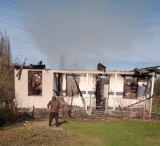 Пожар в селе Бедия, Ткуарчалского района. Загорелся жилой одноэтажный дом
